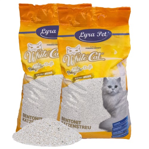 White cat katzenstreu - 15,