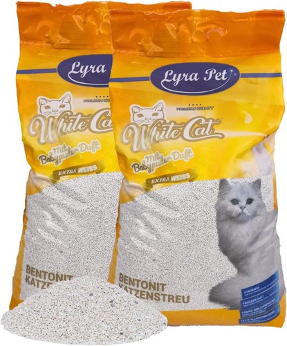 Katzenstreu bentonit 15l weiß - katzenstreu,