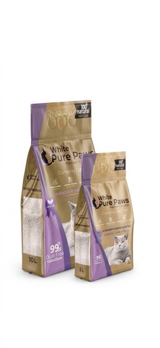 White pure paws - white, bentonit